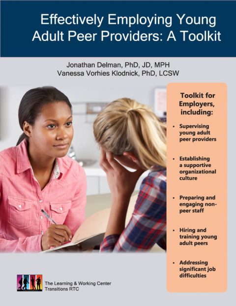 Effectively employing young adult peer providers: A Toolkit.